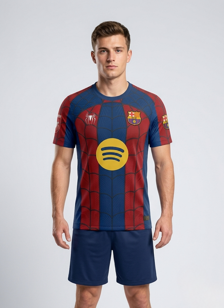 Barca X Spidy custom jersey